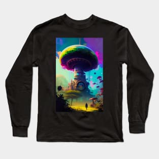 Abstract Another World Explorer Long Sleeve T-Shirt